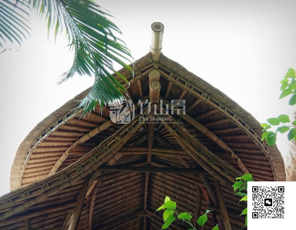 巴厘岛竹建筑结构构件